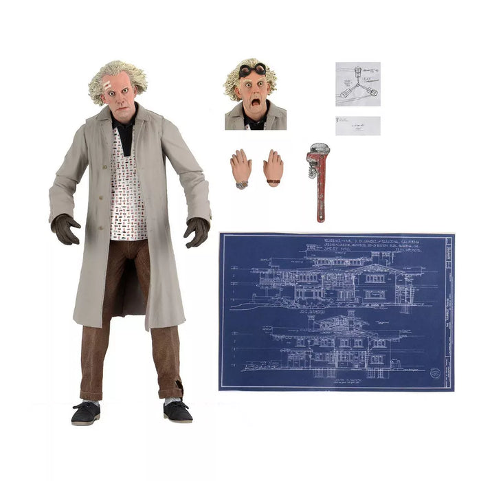 NECA Figura de Accion Ultimate: Volver Al Futuro - Doc Brown 7 Pulgadas