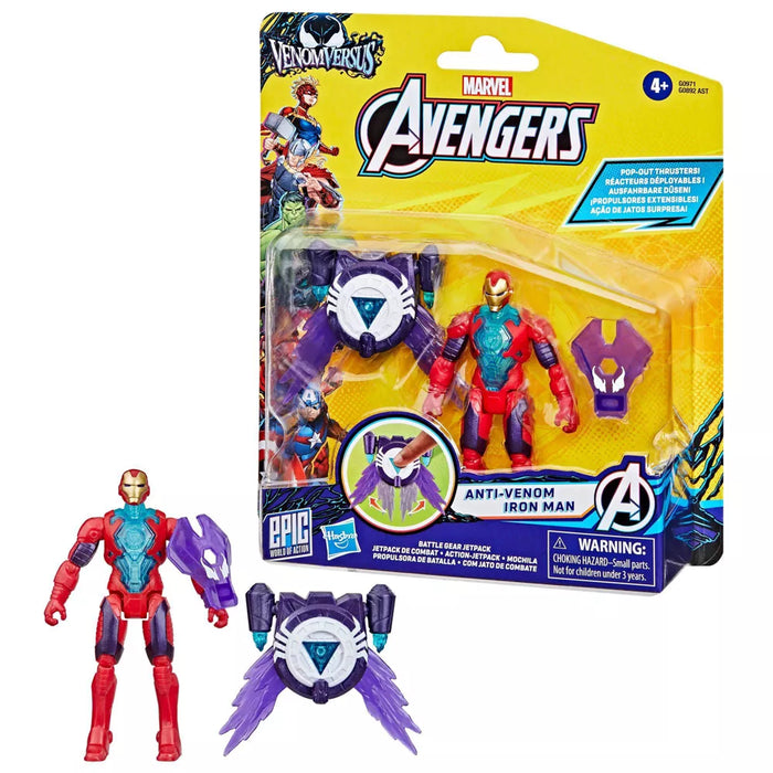 Marvel Epic World Of Action: Spiderman Venomversus - Anti-Venom Iron Man