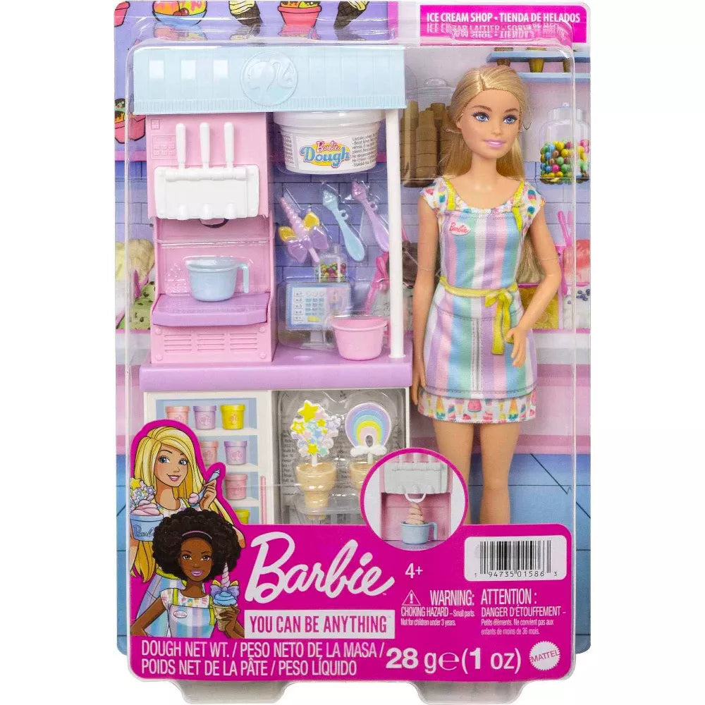 Barbie: Set De Juego - Barbie Con Heladeria