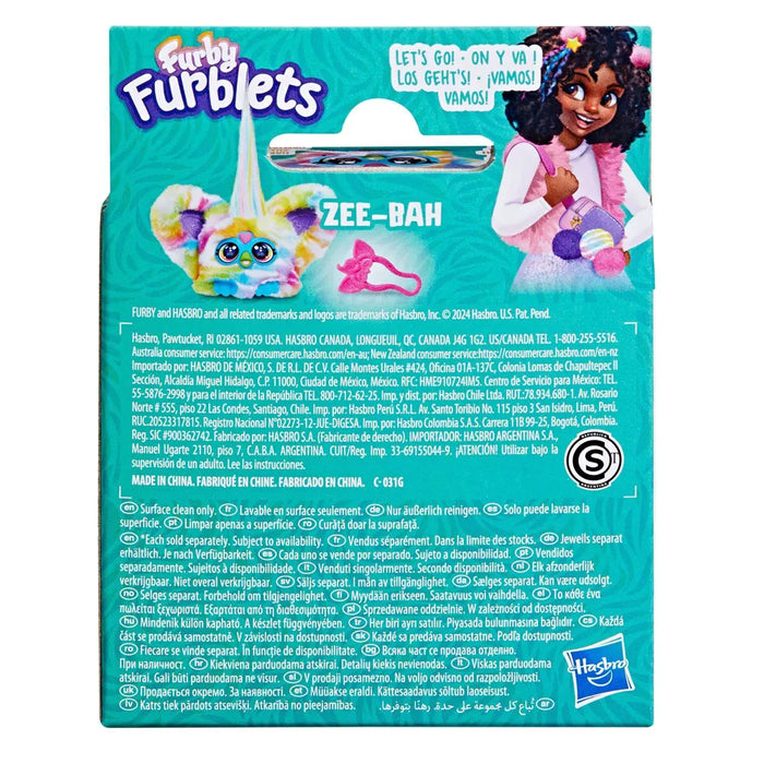 Furby Furblets: Zee-Bah Cebra Peluche Interactivo
