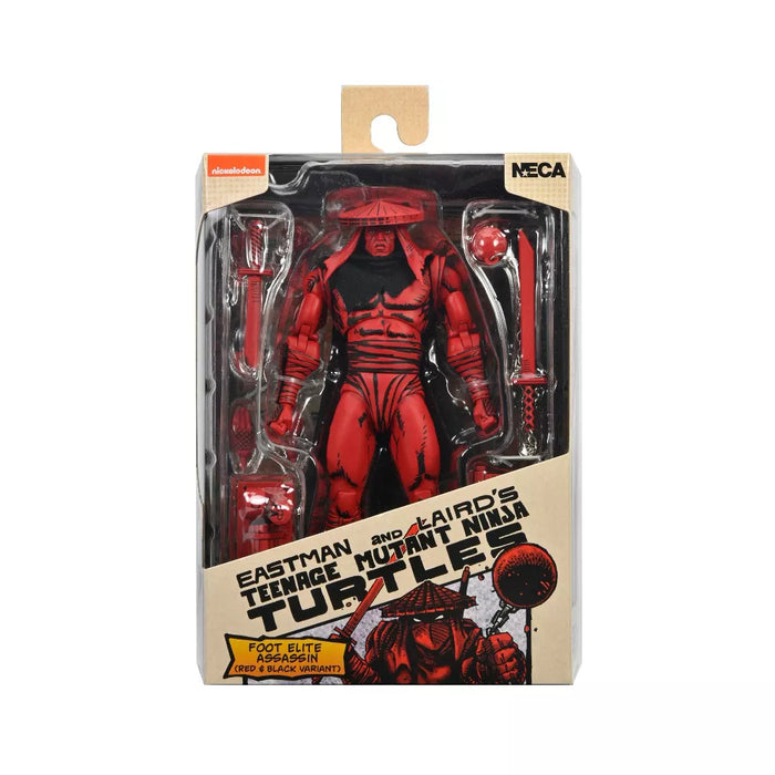 NECA Figura de Accion: TMNT Tortugas Ninja Mirage Comics - Foot Assassin Red & Black 7 Pulgadas