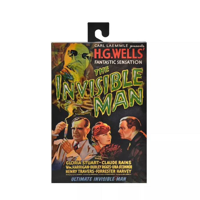 NECA Figura de Accion Ultimate: Universal Monsters - Hombre Invisible Color 7 Pulgadas