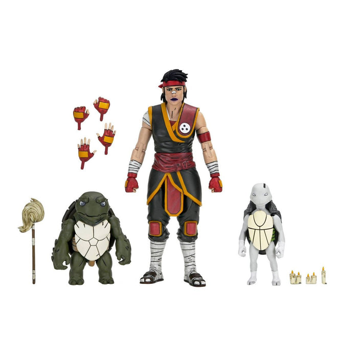 NECA Figura de Accion: TMNT Tortugas Ninja The Last Ronin The Lost Years - Casey Marie con Baby Odyn y Uno 7 Pulgadas