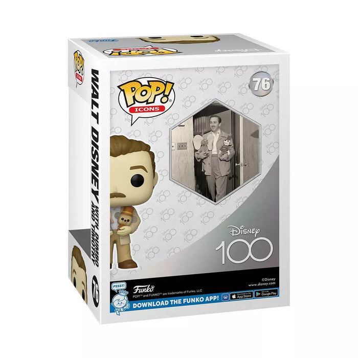 Funko Pop Icons: Disney 100 - Walt con Dumbo y Timothy