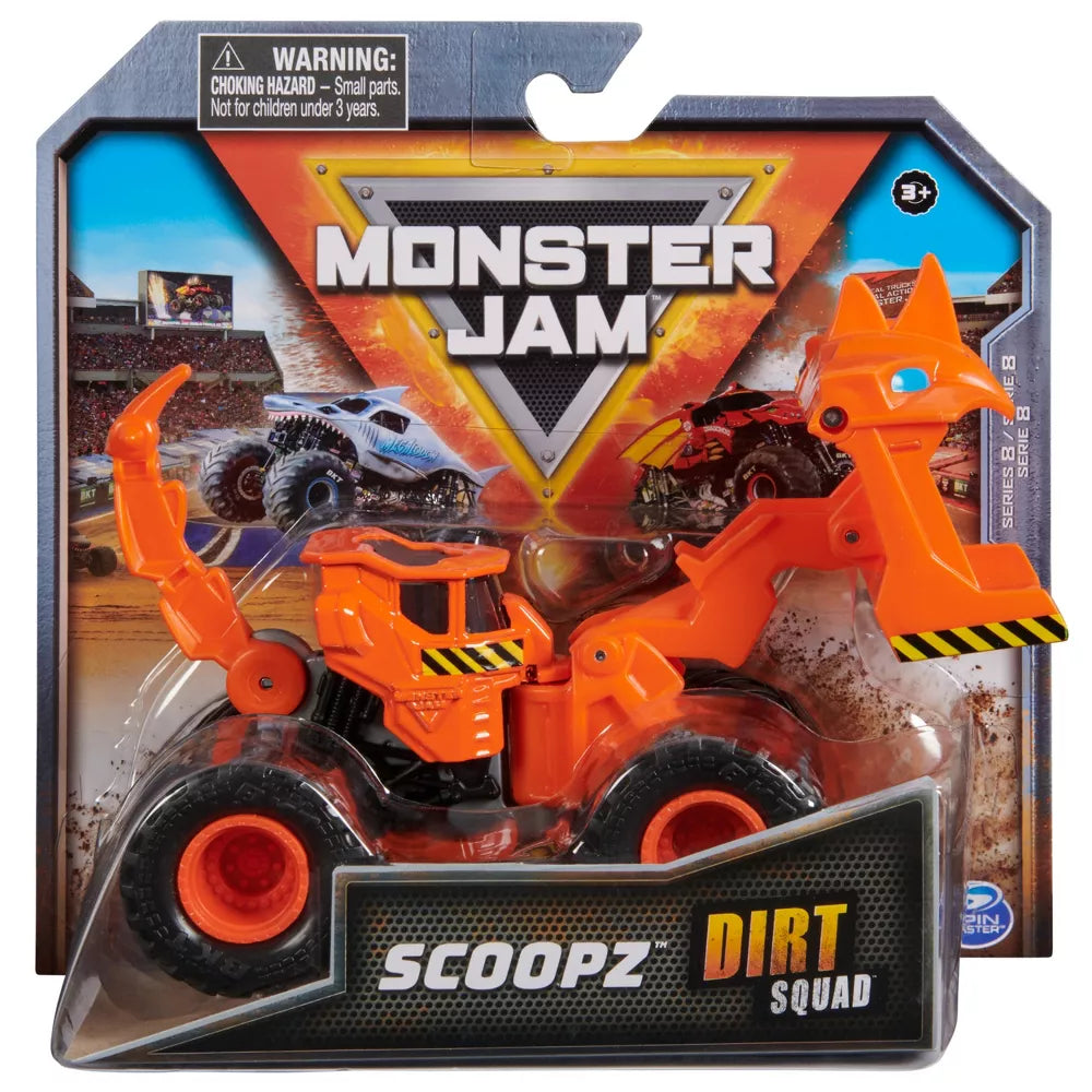 Monster Jam: Excavadoras 1/64 - Escuadron Scoopz