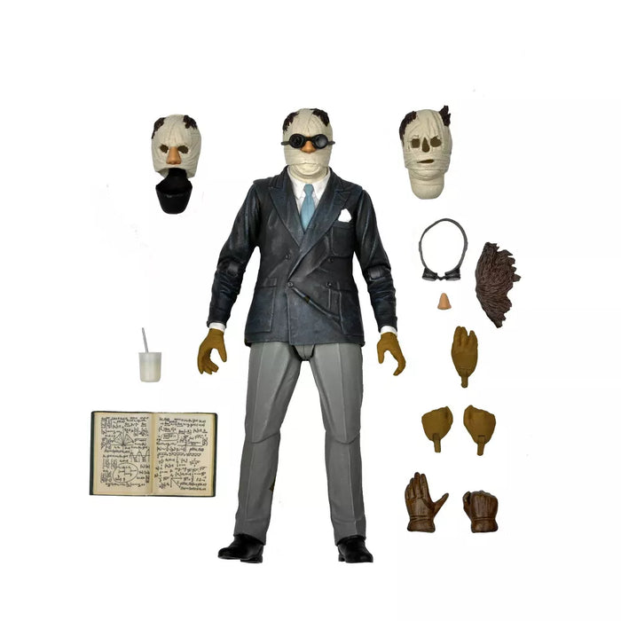 NECA Figura de Accion Ultimate: Universal Monsters - Hombre Invisible Color 7 Pulgadas