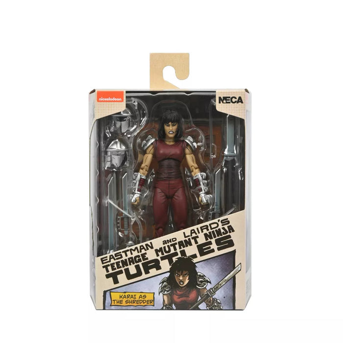 NECA Figura de Accion: TMNT Tortugas Ninja Mirage Comics - Karai como Shredder  7 Pulgadas