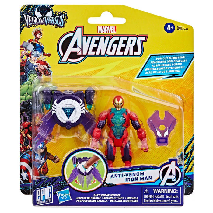 Marvel Epic World Of Action: Spiderman Venomversus - Anti-Venom Iron Man