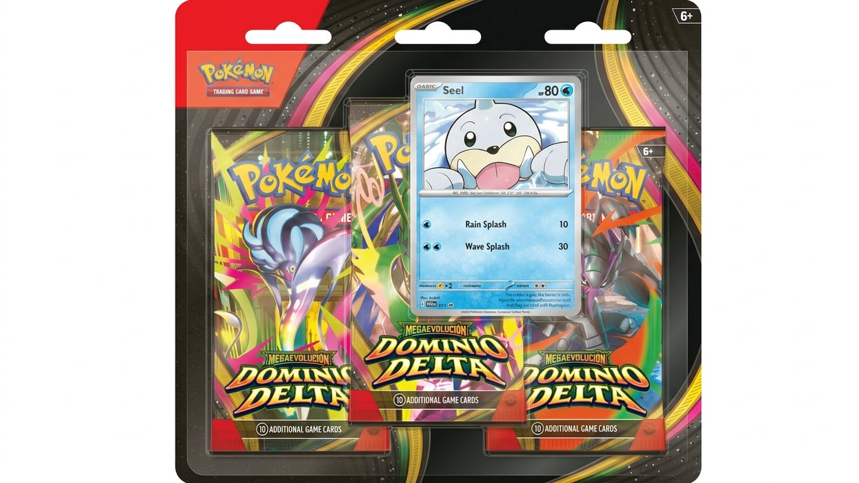 Pokemon TCG: Megaevolucion Dominio Delta - 3-Pack Blister en Español 10-10440-106
