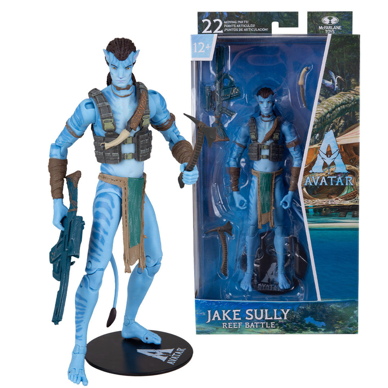 McFarlane Figura de Accion: Avatar The Way Of Water - Jake Sully Reef Battle 7 Pulgadas