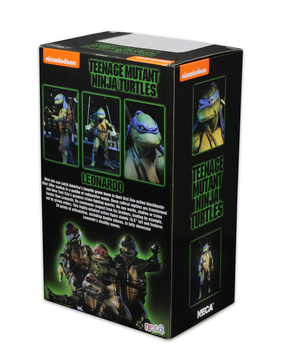NECA Figura de Accion: TMNT Tortugas Ninja 1990 - Leonardo Escala 1/4