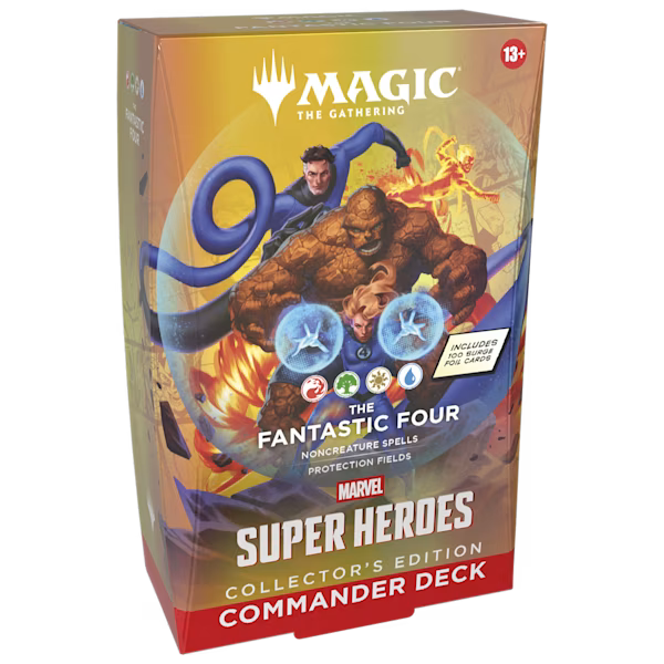 Magic The Gathering: Marvel Super Heroes - Collector Commander 4 Pack En Ingles