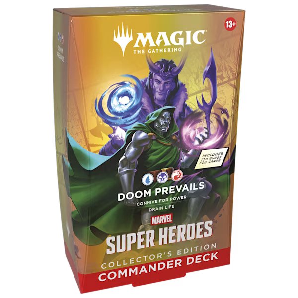 Magic The Gathering: Marvel Super Heroes - Collector Commander 4 Pack En Ingles