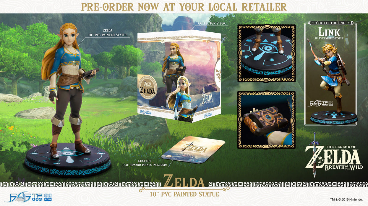 First 4 Figures The Legend of Zelda: TLOZ Breath of the Wild - Zelda 10 Pulgadas Estandar