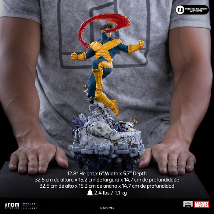 Iron Studios: Marvel X Men - Cyclops Guantelete del Infinito Diorama BDS Escala de Arte 1/10