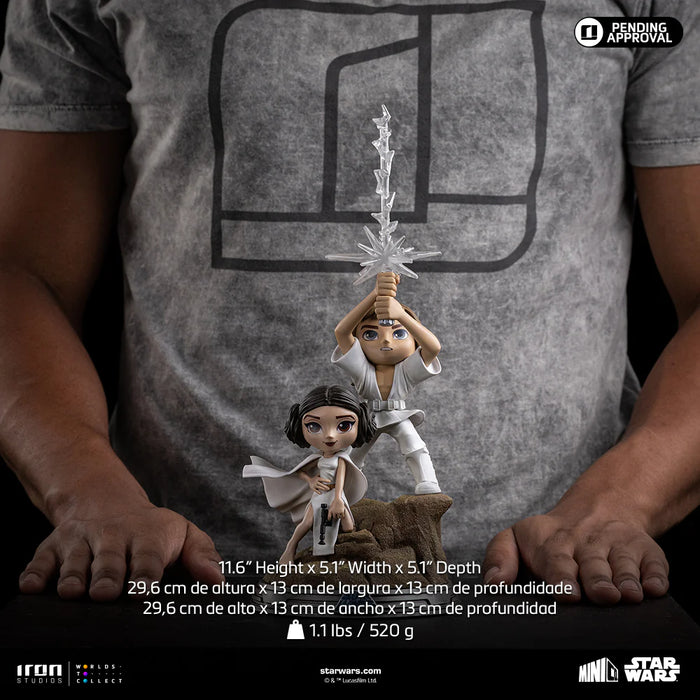 IRON Studios MiniCo: Star Wars - Luke y Leia