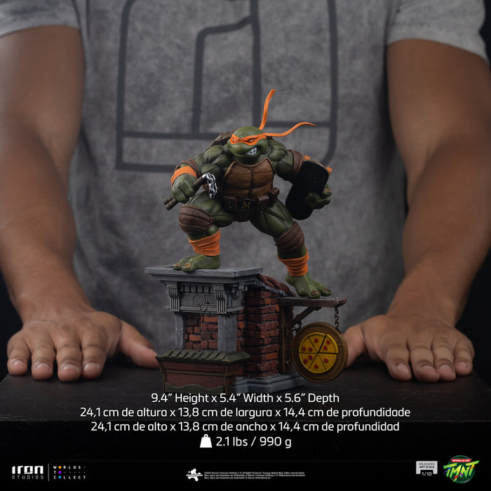 Iron Studios: TMNT Tortuga Ninja - Miguel Angel Escala de Arte 1/10