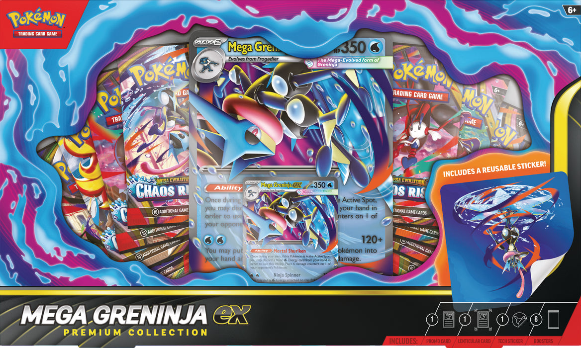 Pokemon TCG: Mega Greninja ex Premium Collection en Ingles