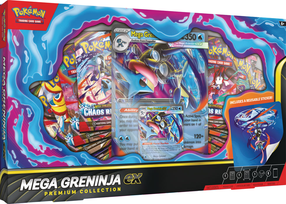 Pokemon TCG: Mega Greninja ex Premium Collection en Ingles