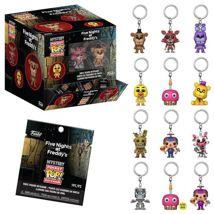 Funko Pop Keychain: Five Nights at Freddys - 12 Piezas PDQ BLIND Llavero