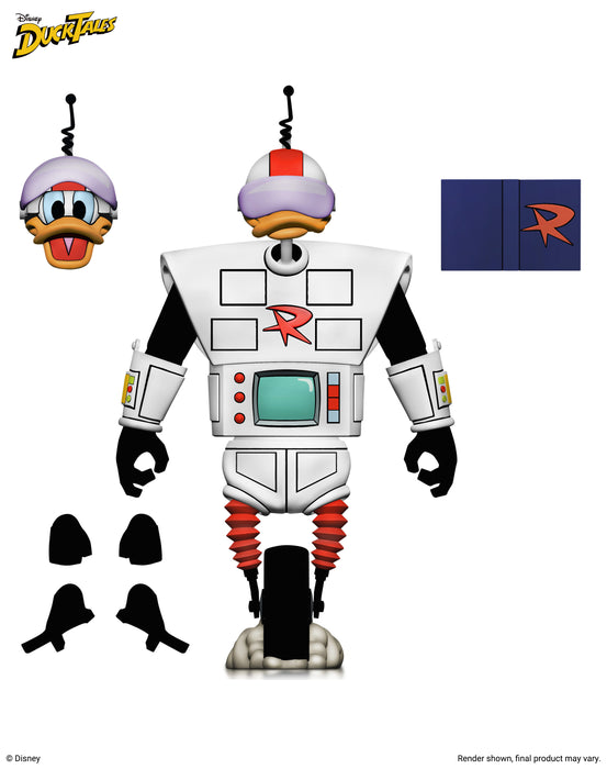 NECA Figura de Accion Ultimate: Disney Patoaventuras - Pato Aparato 7 Pulgadas