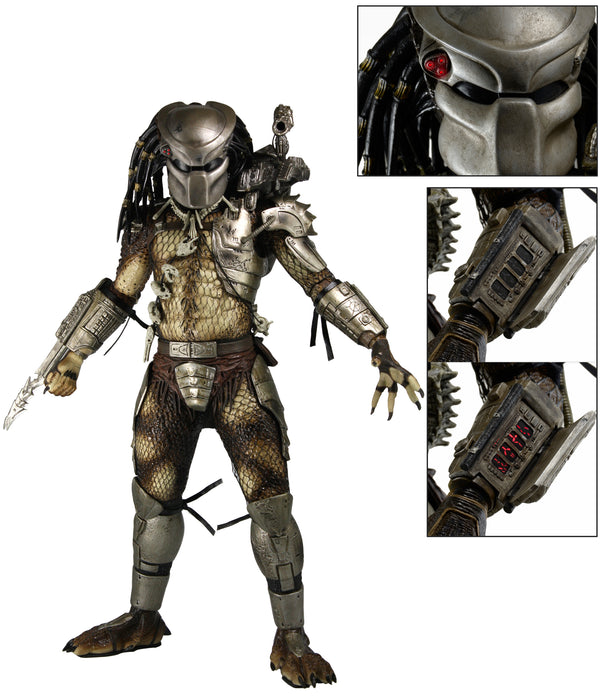 NECA Figura de Accion: Depredador - Depredador Cazador de la Jungla con Luz Led Escala 1/4