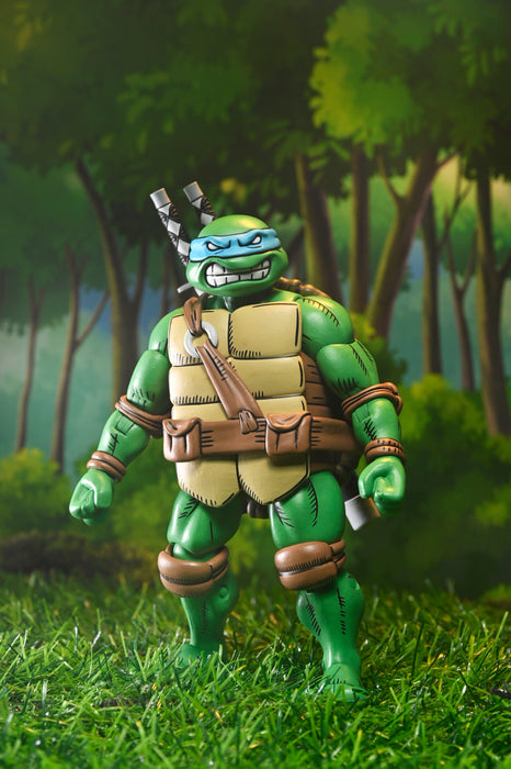 NECA Figura de Accion Ultimate: TMNT x Usagi Yojimbo - Leonardo 7 Pulgadas