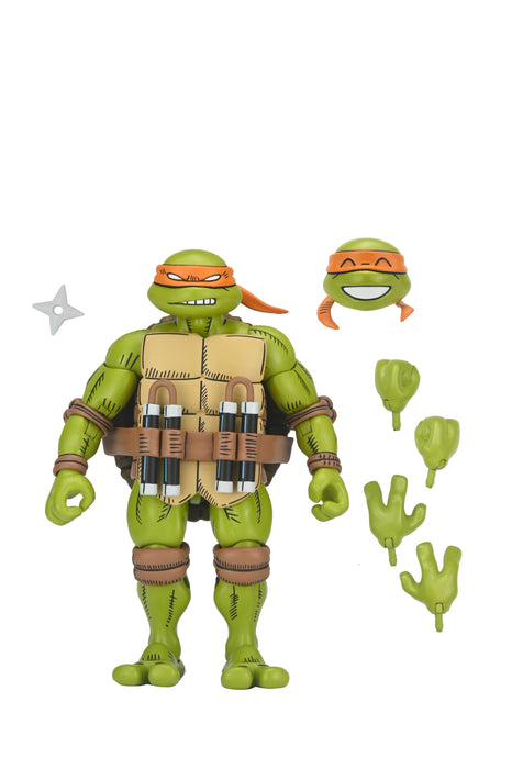 NECA Figura de Accion Ultimate: TMNT x Usagi Yojimbo - Michelangelo 7 Pulgadas