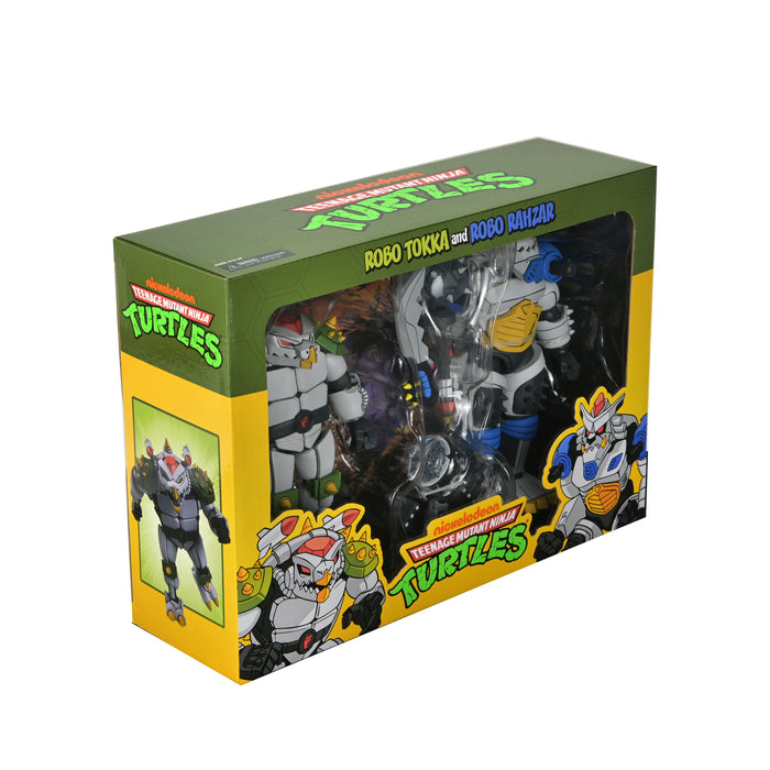 NECA Figura de Accion Ultimate: TMNT Tortugas Ninja 1987 Cartoon - Robo Tokka y Rahzar 2 Pack 7 Pulgadas