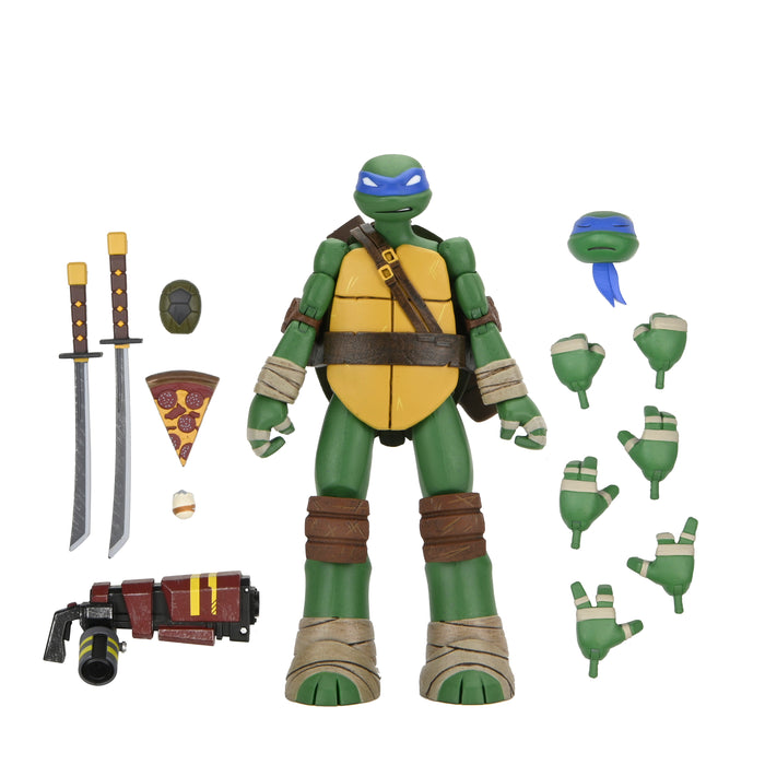 NECA Figura de Accion Ultimate: TMNT Las Tortugas Ninja 2012 - Leonardo 7 Pulgadas