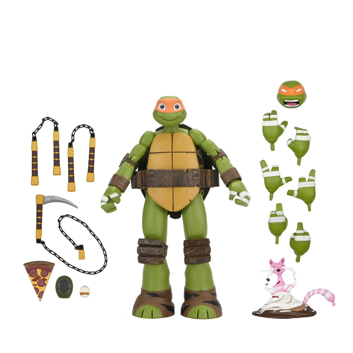 NECA Figura de Accion Ultimate: TMNT Las Tortugas Ninja 2012 - Miguel Angel 7 Pulgadas