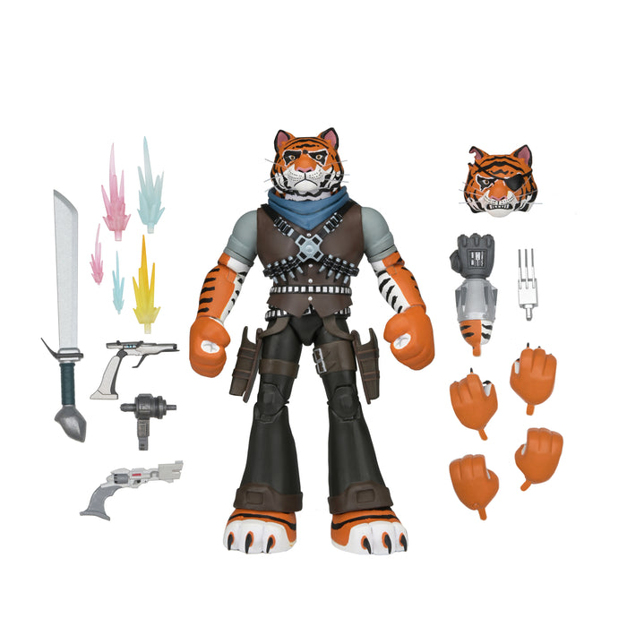 NECA Figura de Accion Ultimate: TMNT Tortugas Ninja 2012 Cartoon - Tiger Claw 7 Pulgadas