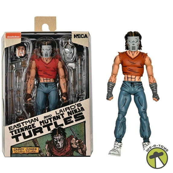 NECA Figura de Accion: TMNT Tortugas Ninja Mirage Comics - Casey Jones Red Shirt 7 Pulgadas