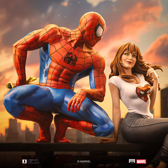 IRON Studios: Marvel Spiderman - Spiderman y Mj Diorama Escala 1/6