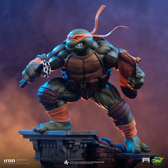 Iron Studios: TMNT Tortuga Ninja - Miguel Angel Escala de Arte 1/10