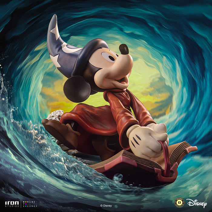 IRON Studios: Disney - Hechicero Mickey Deluxe Escala De Arte 1/10