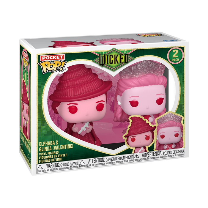 Funko Pocket Pop: San Valentin - Glinda y Elphaba 2 Pack