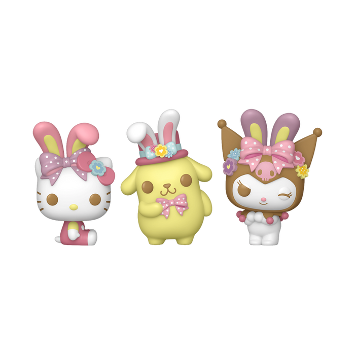 Funko Pocket Pop Egg: Hello Kitty Spring - Hello Kitty, Pompompurin y Kuromi 3 Pack