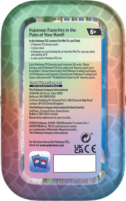 Pokemon TCG: Minilata Ciudad Luminalia  En Español