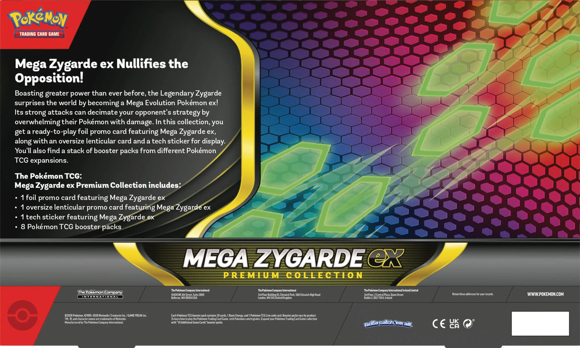Pokemon TCG: Mega Zygarde ex Premium Collection en Ingles