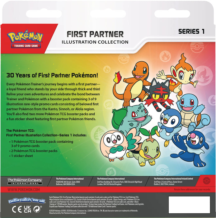Pokemon TCG: First Partner Illustration Collection 2026 en Español