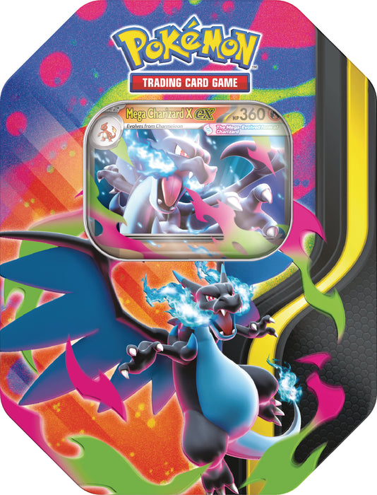 Pokemon TCG: Megaevolucion - Mega Charizard Tin en Español