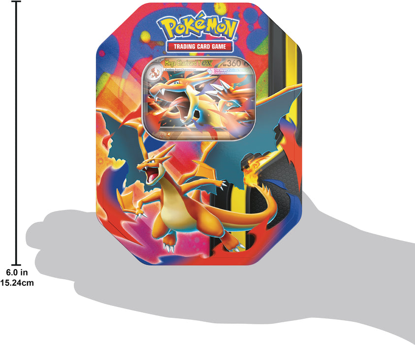 Pokemon TCG: Mega Evolution - Mega Charizard Tin en Ingles