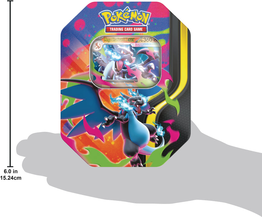 Pokemon TCG: Megaevolucion - Mega Charizard Tin en Español