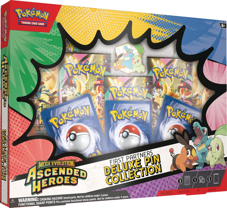Pokemon TCG: Mega Evolution - Ascended Heroes First Partners Deluxe Pin Collection en Ingles
