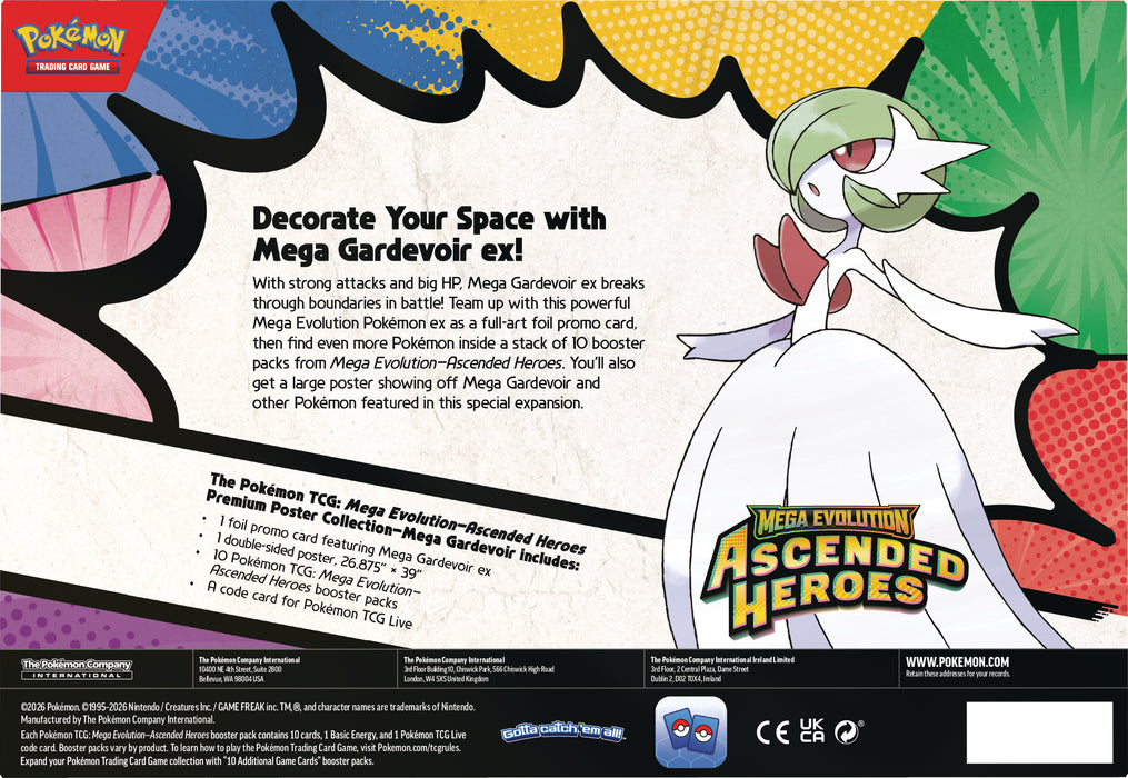 Pokemon TCG: Mega Evolution Ascended Heroes - Premium Poster Collection Mega Gardevoir en Ingles