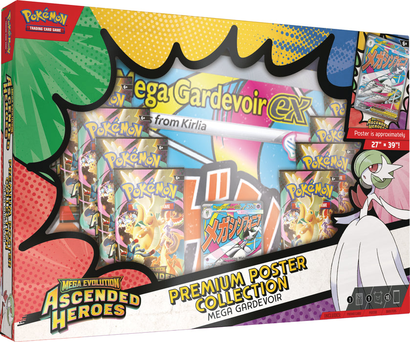 PokemonTCG: Mega Evolution Ascended Heroes - Premium Poster Collection en Ingles