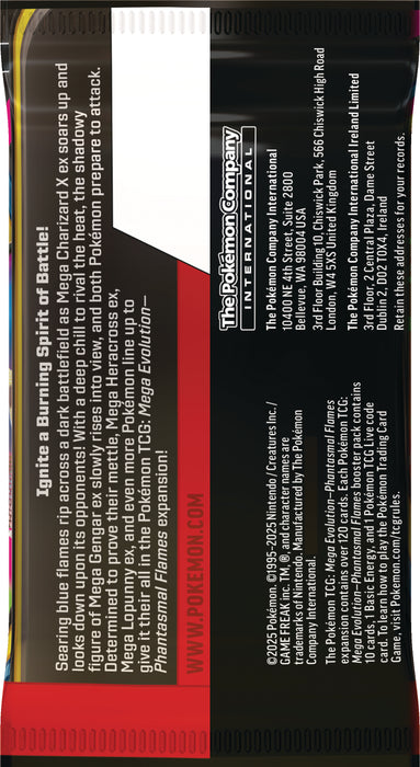 Pokemon TCG: Mega Evoluciones Llamaradas Fantasmales - Booster En Español