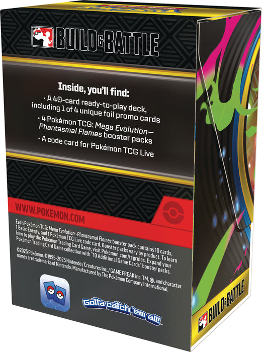Pokemon TCG: Mega Evolution Phantasmal Flames - Build & Battle Box En Ingles