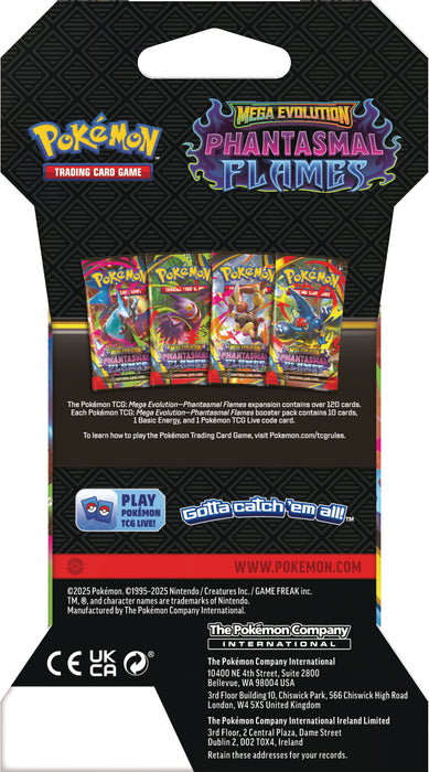 Pokemon TCG: Mega Evoluciones Llamaradas Fantasmales - Sleeved Booster En Español